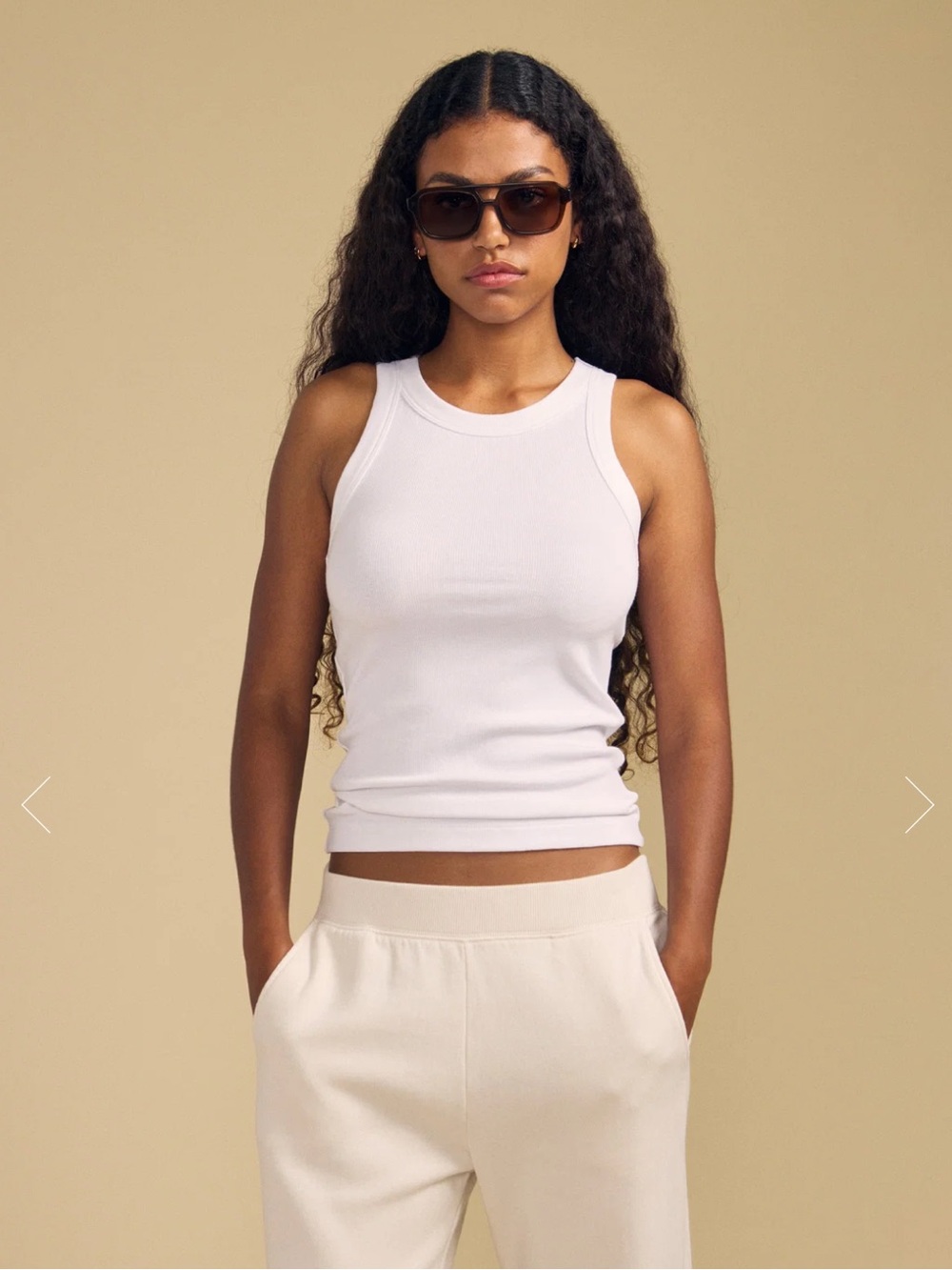 Velvet / Cruz Tank in White